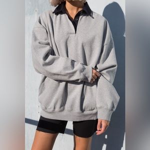 Brandy Melville Collared sweatshirt